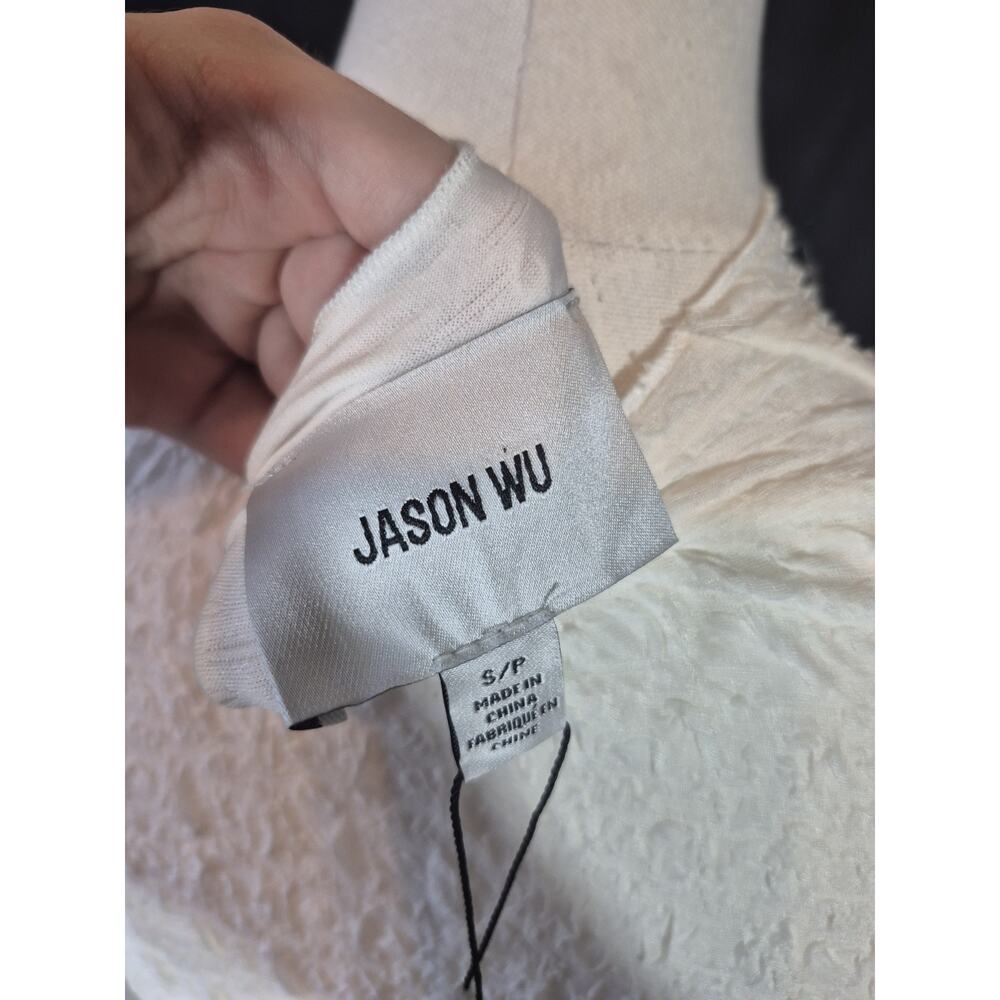 Jason Wu Cream Long Sleeve Top NWT Small - Picture 10 of 10